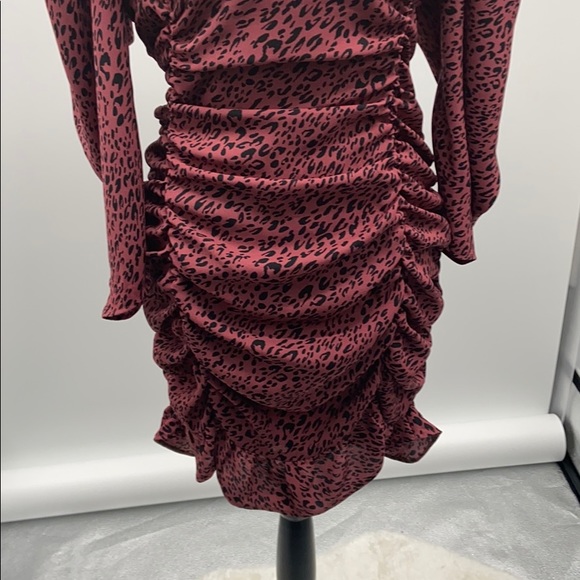 Zara bloggers fave animal print draped mini dress - Picture 4 of 16